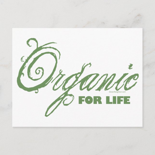 For Life, Organic Postcard (Front)
