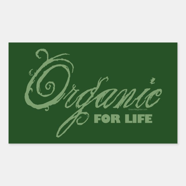 For Life, Organic Rectangular Sticker (Front)