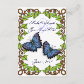 For Love and Butterflies RSVP Card