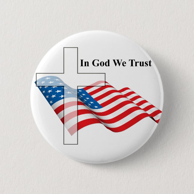For Love of God and Country 6 Cm Round Badge (Front)