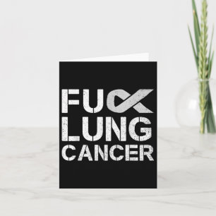 For Lung Cancer Awareness Month Support Ribbon War Card