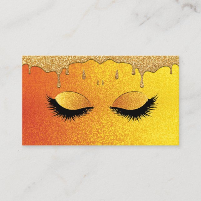 For makeup artist , eyelash extensions business card (Front)