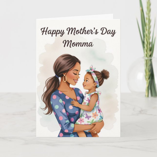 For Mamma on Mother's Day Card (Front)