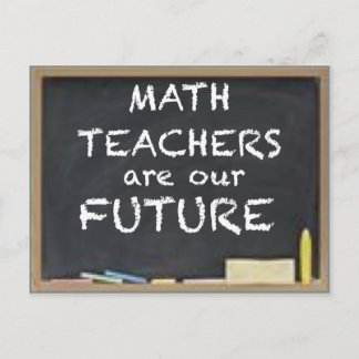 FOR MATH TEACHERS POSTCARD