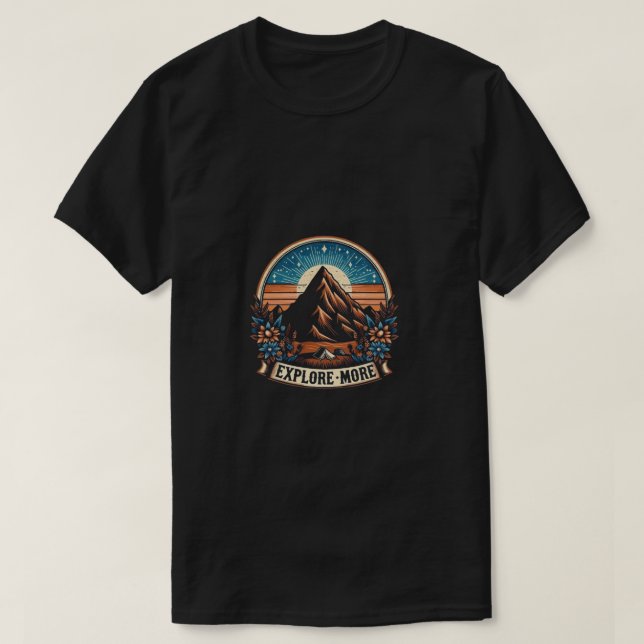 For Men: "Explore More" - Adventure T-Shirt for Me (Design Front)