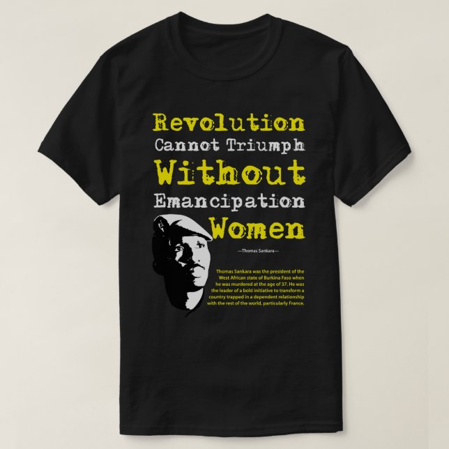 For Men Women Thomas Revolutionary Sankara Gifts F T-Shirt (Design Front)
