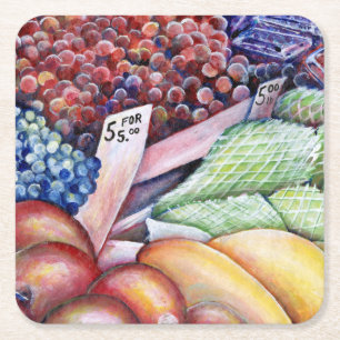 For Mental Consumption Only Square Paper Coaster