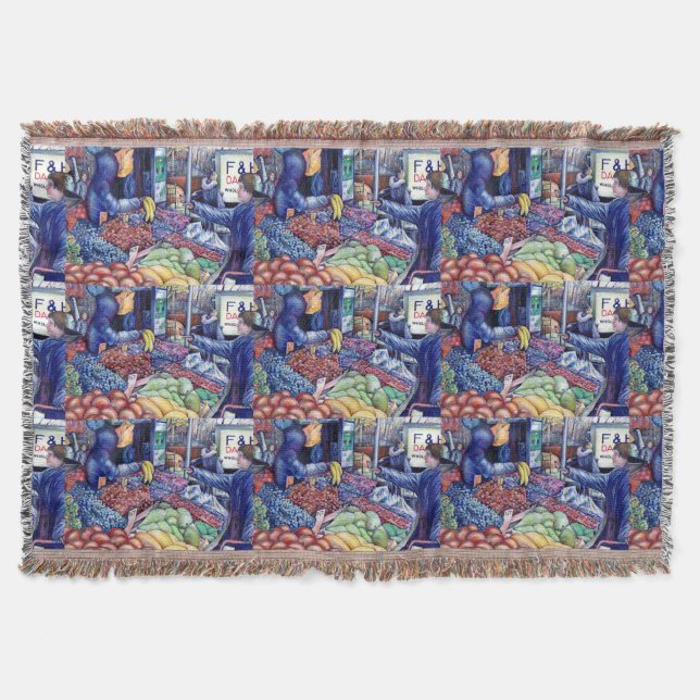 For Mental Consumption Only Throw Blanket (Front)