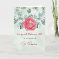 For Minister and Wife Rose Religious Feast