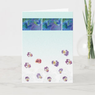 FOR MOM'S BIRTHDAY BEAUTIFUL RELIGIOUS GREETING CARD