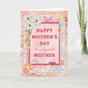 For Mother, a craft Mother's Day card