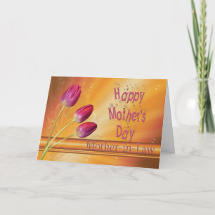 For Mother-in-Law Mother's Day, tulips Card