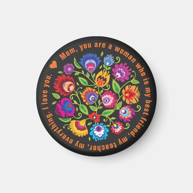 For Mother Polish folklore composition  Magnet (Front)