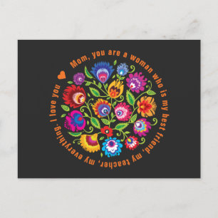 For Mother Polish folklore composition  Postcard