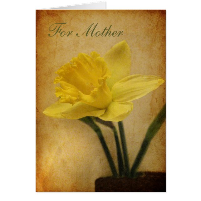 For Mother with Daffodil (Front)