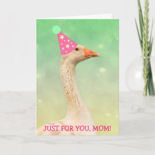 "For Mum" Cute Goose Birthday Card