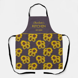 For Mum Purple Sunflower Apron