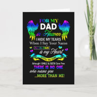For My Dad In Heaven I Hide My Tears Fathers Day