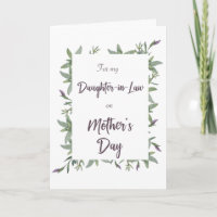For My Daughter-in-Law Mother's Day