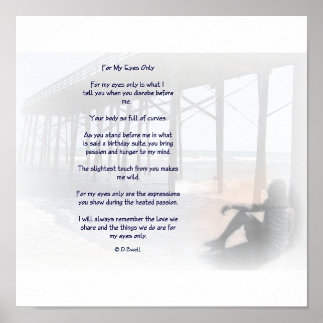 For my eyes watermark poster (Front)