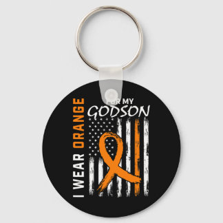 For My Godson Leukaemia Cancer Awareness American Key Ring