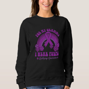 For My Grammy I Wear Purple Epilepsy Awareness Rai Sweatshirt