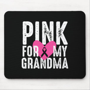 For My Grandma Breast Cancer Awareness Family Mouse Pad