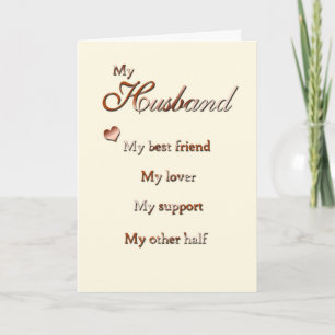 For My Huband (anniversary) Card