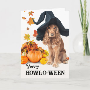 For My Human Yappy Halloween Cocker Spaniel Card