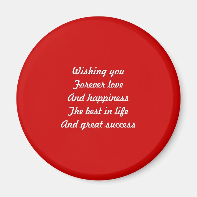 For my love on valentine's day magnet (Front)