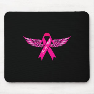 For My Mum Pink Wing Cool Breast Cancer Awareness  Mouse Pad