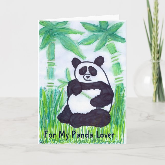 For My Panda Lover- Greeting Card (Front)