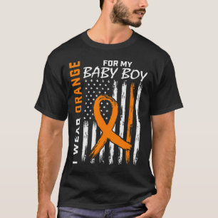For My Son Baby Boy Leukaemia Awareness T-Shirt
