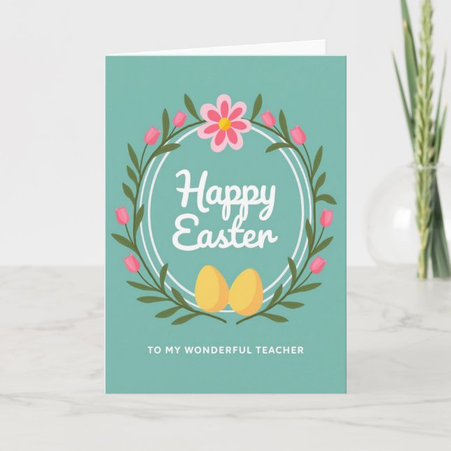 For My Teacher Easter Card (Front)