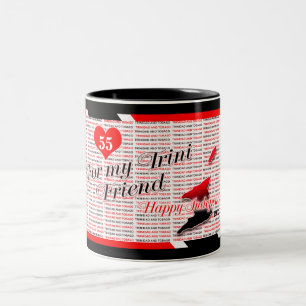 For My Trini Friend - Happy T&T Independence Two-Tone Coffee Mug