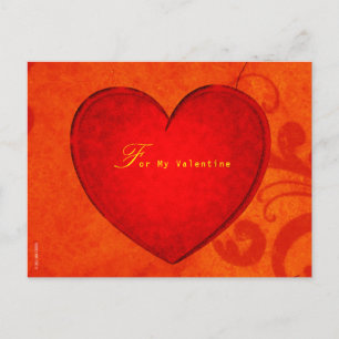 For My Valentine Postcard