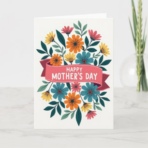 For My Wife Floral Card