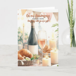 For my Wife Wedding Anniversary Greeting Card