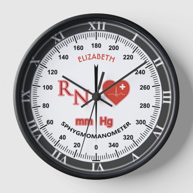 For Nurse Blood Pressure Monitor Sphygmomanometer Clock (Front)