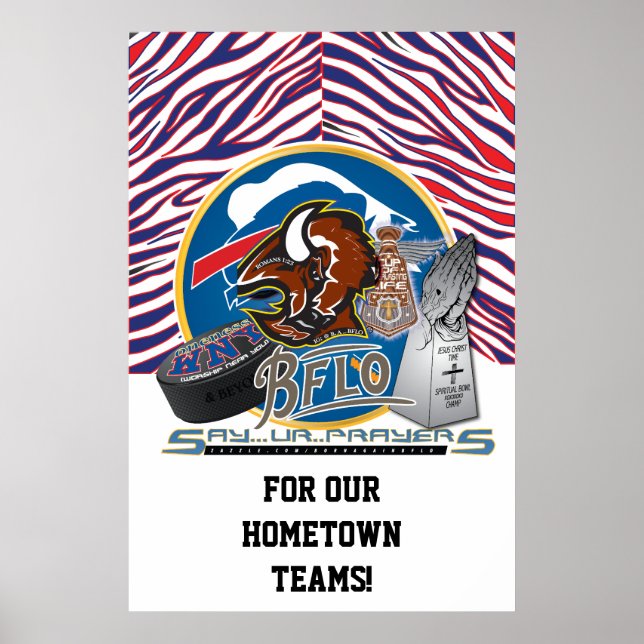 FOR OUR HOMETOWN TEAMS! POSTER (Front)