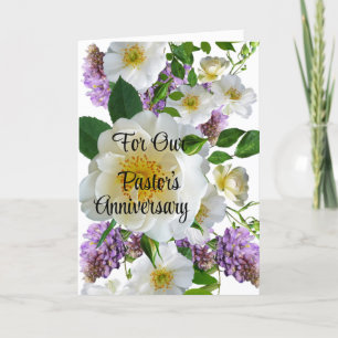 For Our Pastor's Anniversary Folded Greeting Card