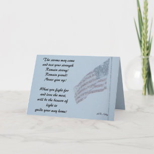 For our soldiers thank you card