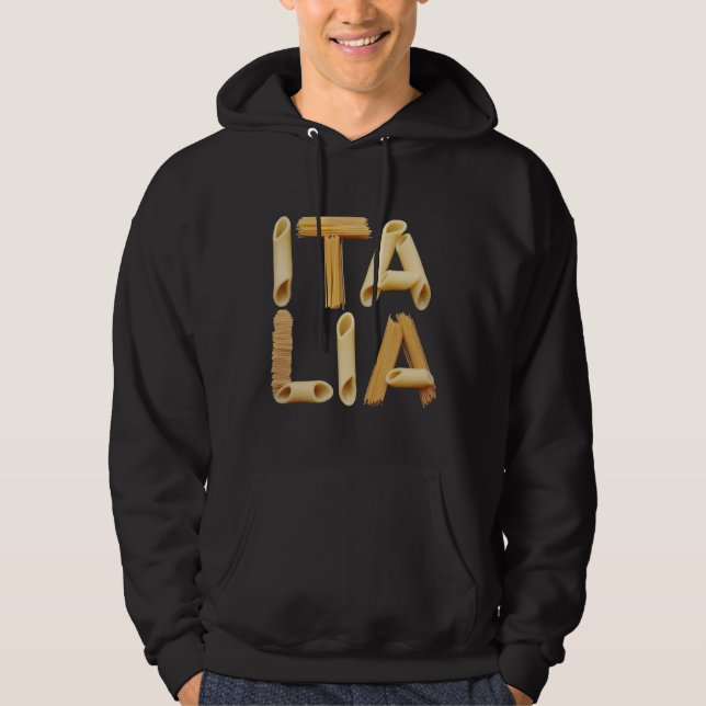 For Pasta Lovers Funny Quote On I Love Pasta Meme Hoodie (Front)