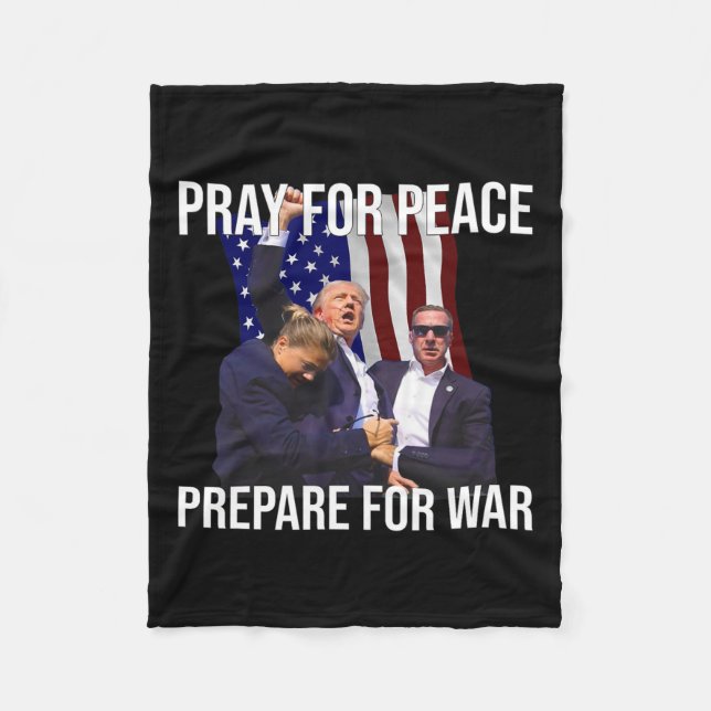 For Peace  Fleece Blanket (Front)