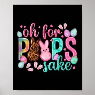 For Peeps Sake Cute Easter Bunnies And Colourful Poster