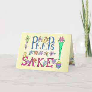 For Peep's Sake! Easter Card