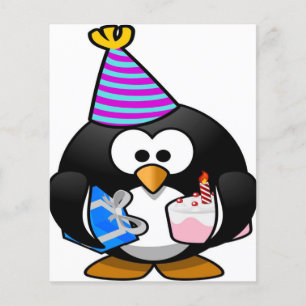 For Penguin Lover Penguin Design Birthday Gift Flyer
