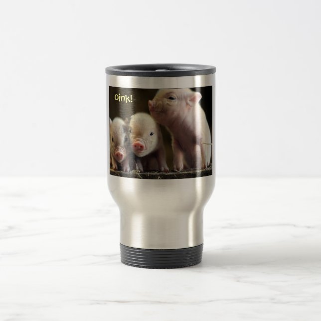 For Pig lovers Travel Mug (Center)