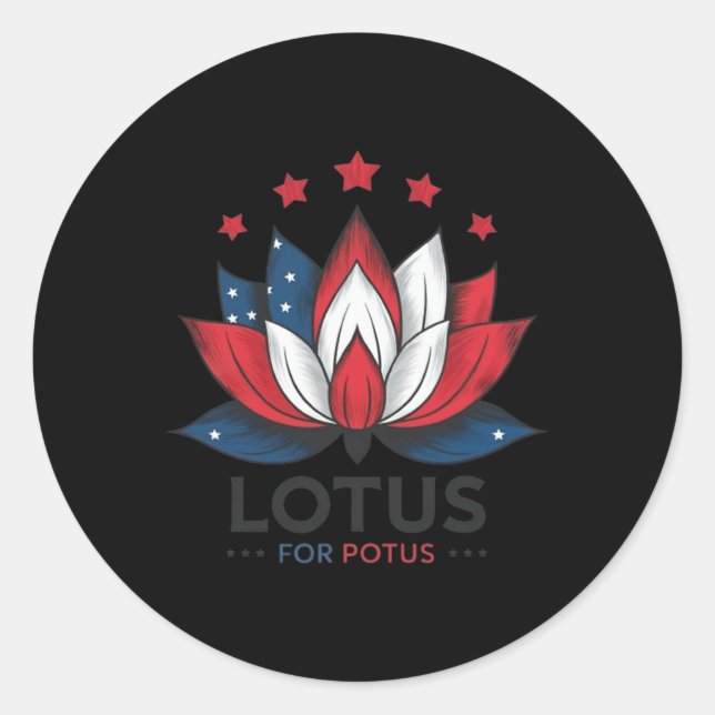 For Potus Kamala Harris 2024  Classic Round Sticker (Front)