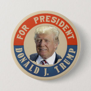 For President Donald J. Trump 7.5 Cm Round Badge